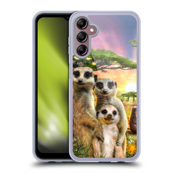 Aimee Stewart Animals Meerkats Soft Gel Case for Samsung Galaxy A14 5G
