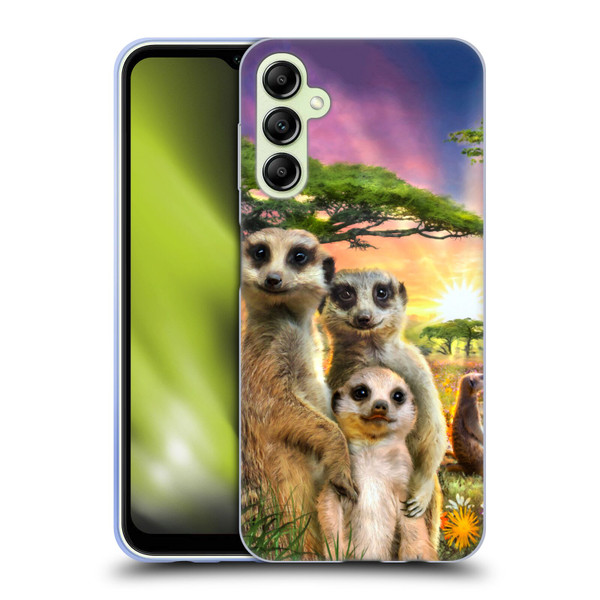 Aimee Stewart Animals Meerkats Soft Gel Case for Samsung Galaxy A14 5G