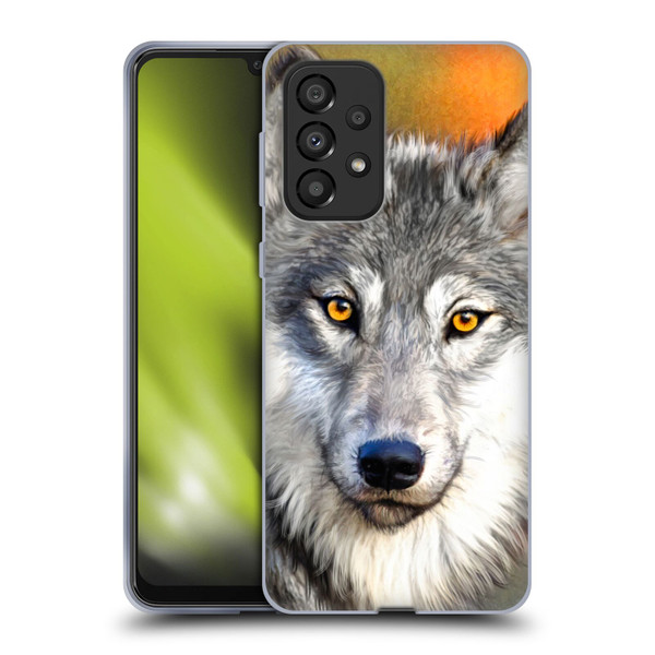 Aimee Stewart Animals Autumn Wolf Soft Gel Case for Samsung Galaxy A33 5G (2022)