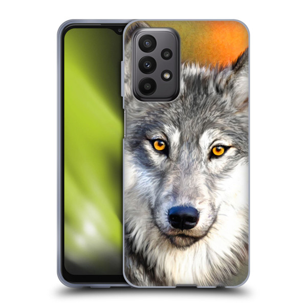 Aimee Stewart Animals Autumn Wolf Soft Gel Case for Samsung Galaxy A23 / 5G (2022)