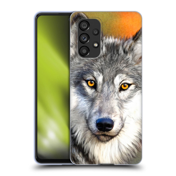 Aimee Stewart Animals Autumn Wolf Soft Gel Case for Samsung Galaxy A53 5G (2022)