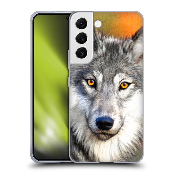 Aimee Stewart Animals Autumn Wolf Soft Gel Case for Samsung Galaxy S22 5G