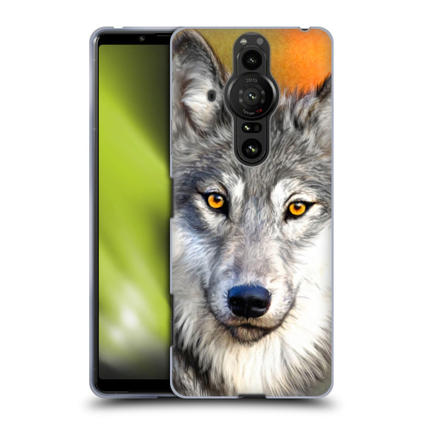 Aimee Stewart Animals Autumn Wolf Soft Gel Case for Sony Xperia Pro-I