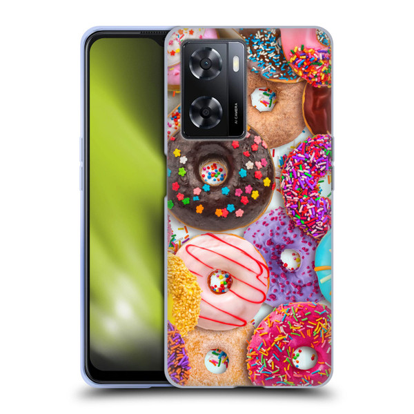 Aimee Stewart Colourful Sweets Donut Noms Soft Gel Case for OPPO A57s