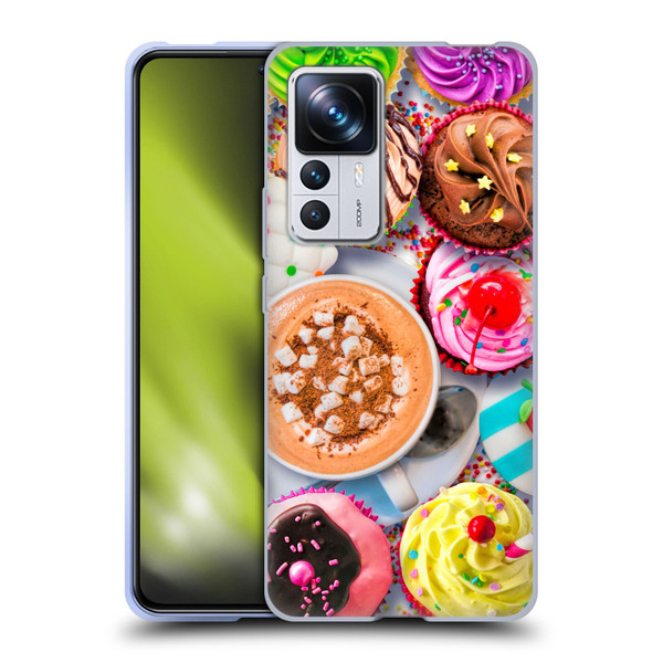 Aimee Stewart Colourful Sweets Cupcakes And Cocoa Soft Gel Case for Xiaomi 12T Pro