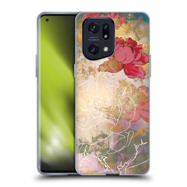 Aimee Stewart Smokey Floral Midsummer Soft Gel Case for OPPO Find X5 Pro