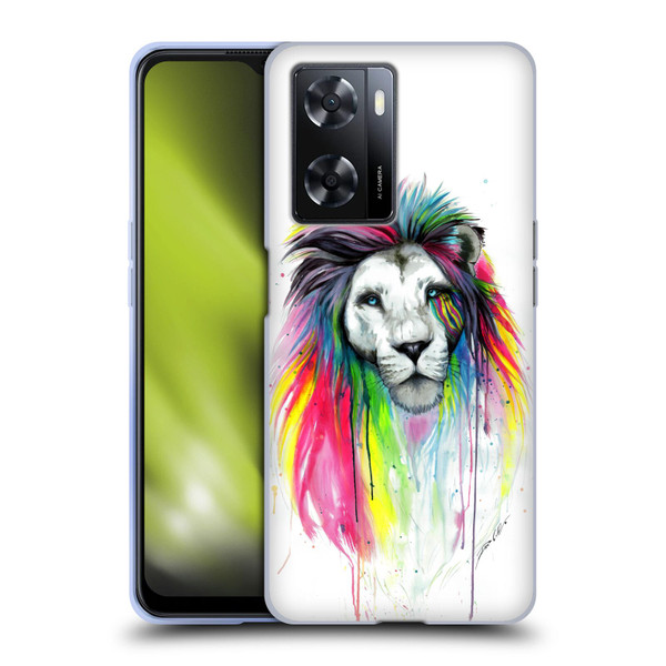 Pixie Cold Cats Rainbow Mane Soft Gel Case for OPPO A57s