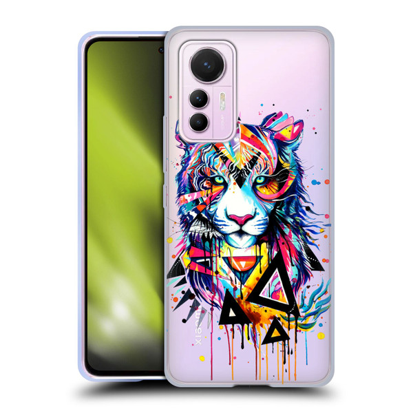 Pixie Cold Cats Shattered Tiger Soft Gel Case for Xiaomi 12 Lite