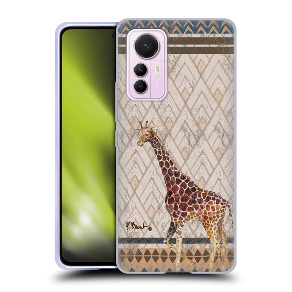 Paul Brent Animals Tribal Giraffe Soft Gel Case for Xiaomi 12 Lite