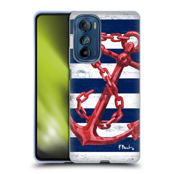 Paul Brent Nautical Westerly Anchor Red Soft Gel Case for Motorola Edge 30