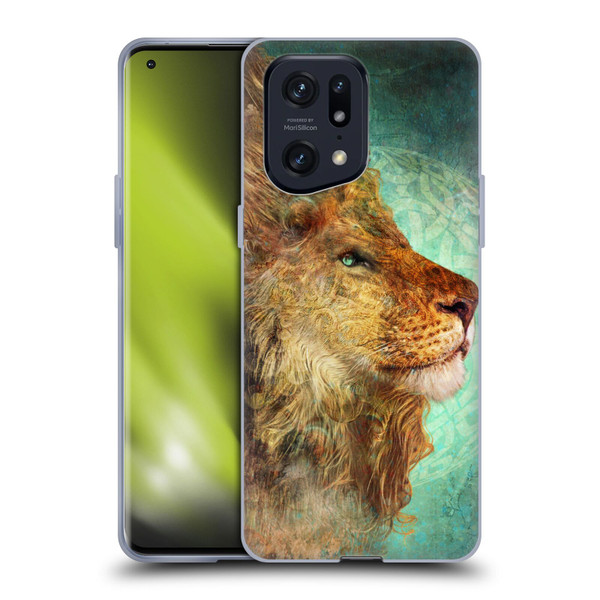 Jena DellaGrottaglia Animals Lion Soft Gel Case for OPPO Find X5 Pro