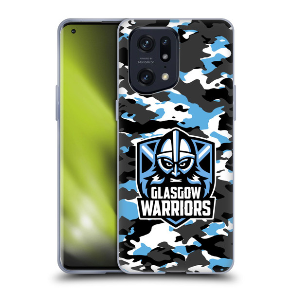 Glasgow Warriors Logo 2 Camouflage Soft Gel Case for OPPO Find X5 Pro