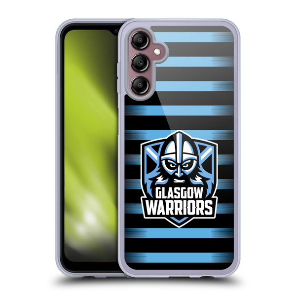 Glasgow Warriors Logo 2 Stripes Soft Gel Case for Samsung Galaxy A14 5G