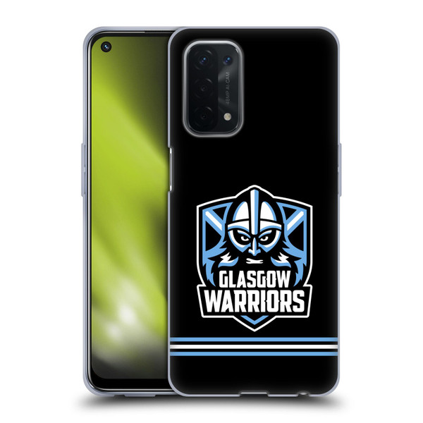 Glasgow Warriors Logo Stripes Black Soft Gel Case for OPPO A54 5G