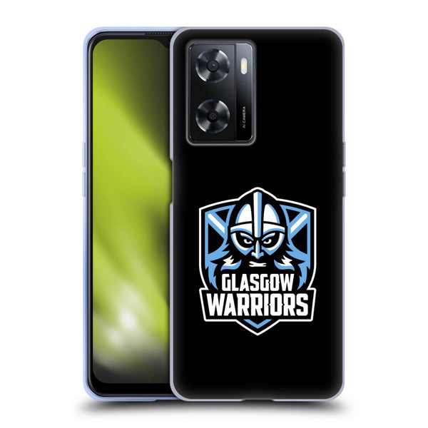Glasgow Warriors Logo Plain Black Soft Gel Case for OPPO A57s