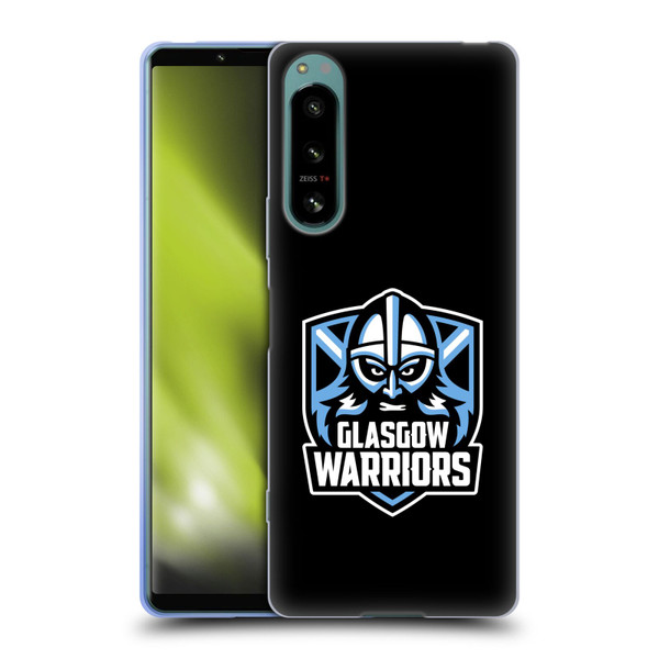 Glasgow Warriors Logo Plain Black Soft Gel Case for Sony Xperia 5 IV