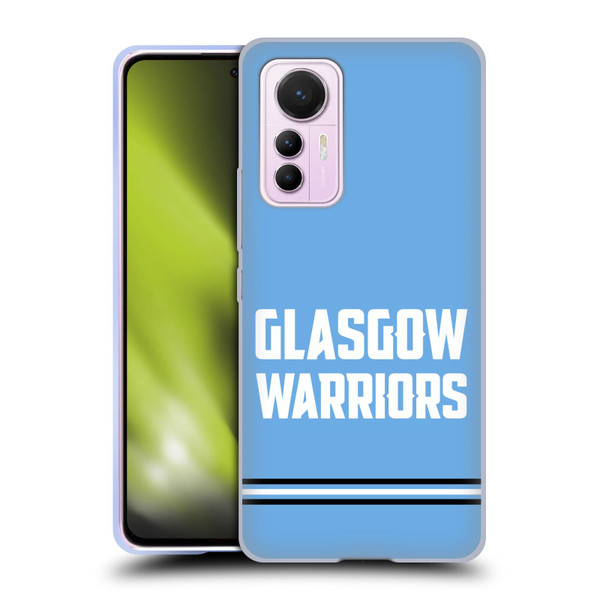 Glasgow Warriors Logo Text Type Blue Soft Gel Case for Xiaomi 12 Lite