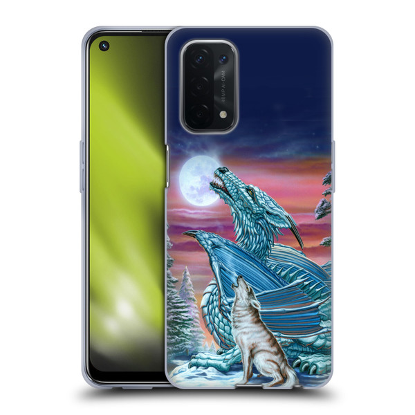 Ed Beard Jr Dragons Moon Song Wolf Moon Soft Gel Case for OPPO A54 5G