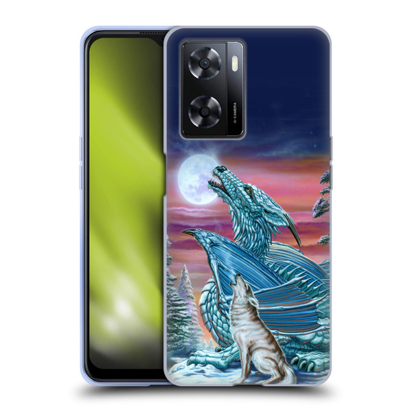 Ed Beard Jr Dragons Moon Song Wolf Moon Soft Gel Case for OPPO A57s