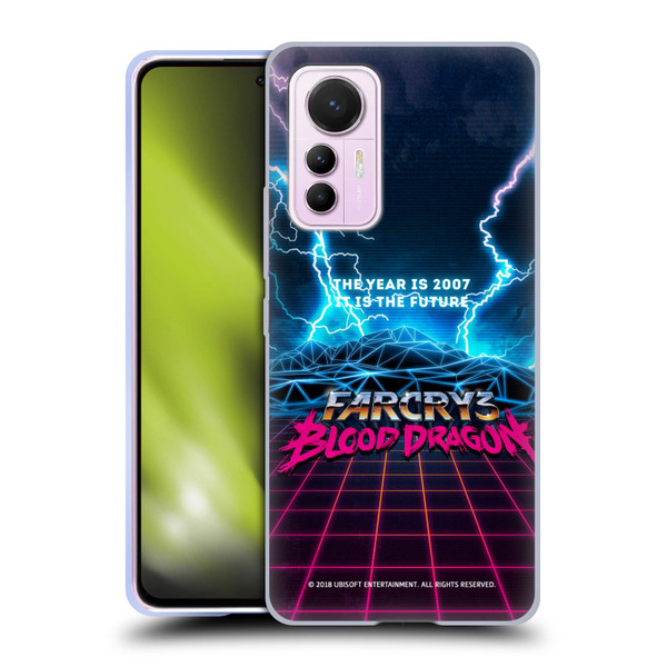 Far Cry 3 Blood Dragon Key Art Logo Soft Gel Case for Xiaomi 12 Lite