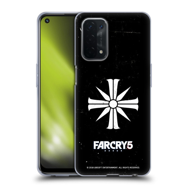 Far Cry 5 Key Art And Logo Distressed Look Cult Emblem Soft Gel Case for OPPO A54 5G