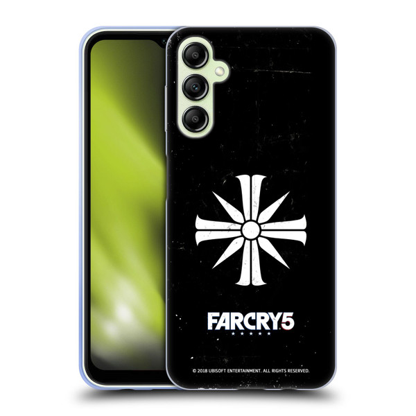 Far Cry 5 Key Art And Logo Distressed Look Cult Emblem Soft Gel Case for Samsung Galaxy A14 5G