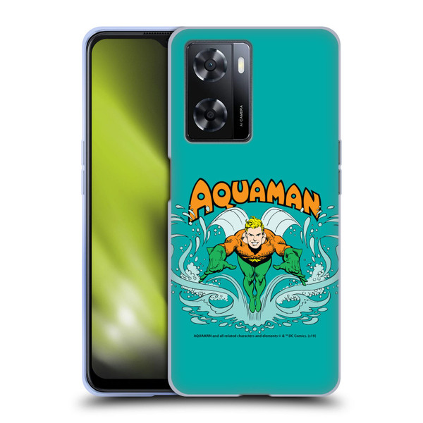 Aquaman DC Comics Fast Fashion Swim Soft Gel Case for OPPO A57s