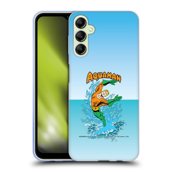 Aquaman DC Comics Fast Fashion Splash Soft Gel Case for Samsung Galaxy A14 5G