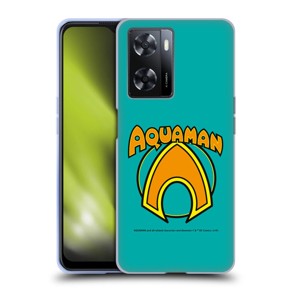 Aquaman DC Comics Logo Classic Soft Gel Case for OPPO A57s
