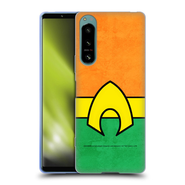Aquaman DC Comics Logo Uniform 2 Soft Gel Case for Sony Xperia 5 IV