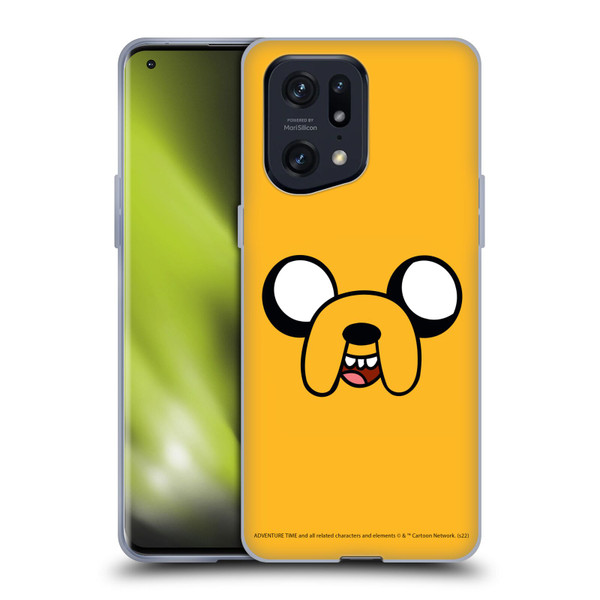 Adventure Time Graphics Jake The Dog Soft Gel Case for OPPO Find X5 Pro