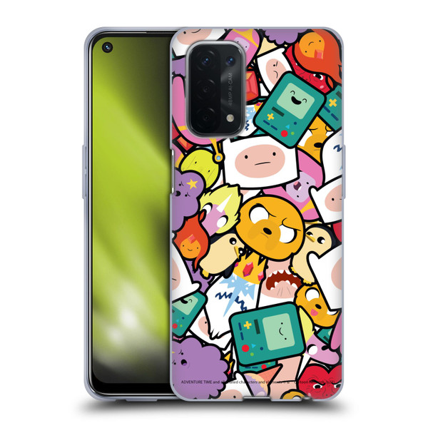 Adventure Time Graphics Pattern Soft Gel Case for OPPO A54 5G