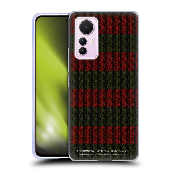 A Nightmare On Elm Street: Freddy's Dead Graphics Sweater Pattern Soft Gel Case for Xiaomi 12 Lite