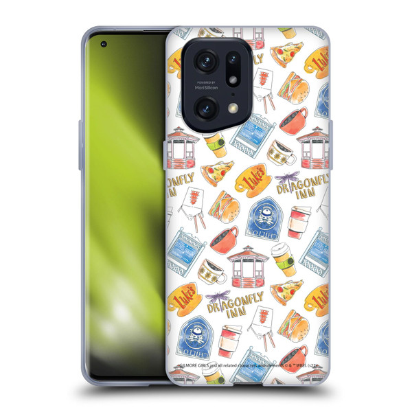 Gilmore Girls Graphics Icons Soft Gel Case for OPPO Find X5 Pro