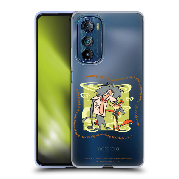 I Am Weasel. Graphics Hello Good Sir Soft Gel Case for Motorola Edge 30