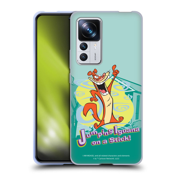 I Am Weasel. Graphics Jumping Iguana On A Stick Soft Gel Case for Xiaomi 12T Pro