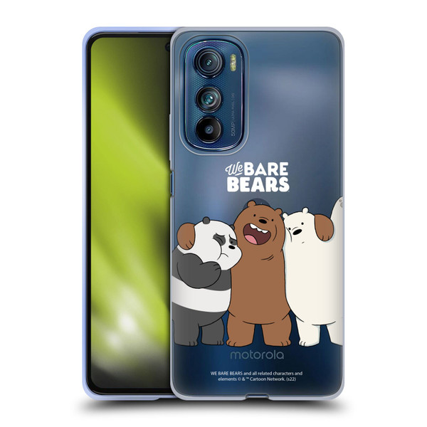 We Bare Bears Character Art Group 1 Soft Gel Case for Motorola Edge 30