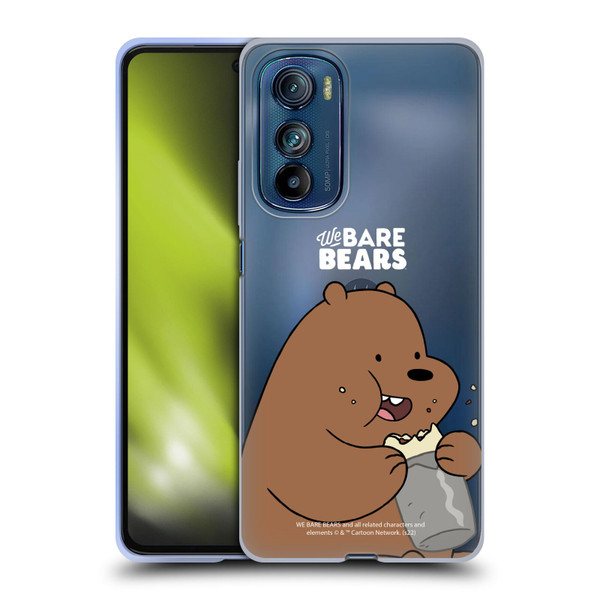 We Bare Bears Character Art Grizzly Soft Gel Case for Motorola Edge 30
