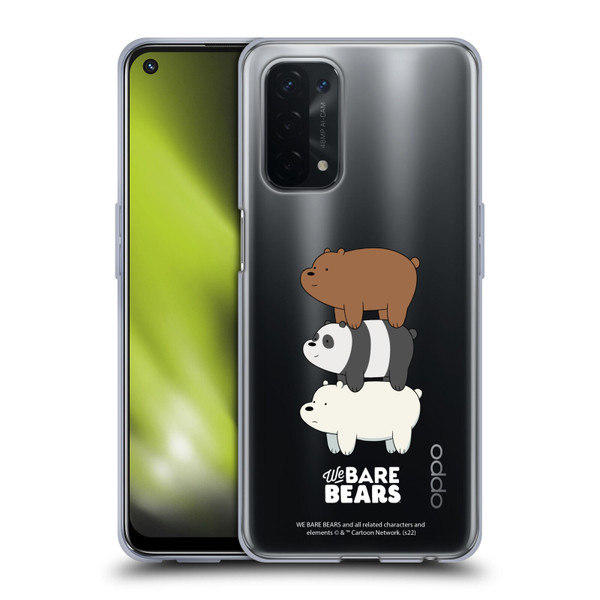 We Bare Bears Character Art Group 3 Soft Gel Case for OPPO A54 5G