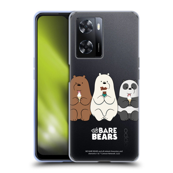 We Bare Bears Character Art Group 2 Soft Gel Case for OPPO A57s