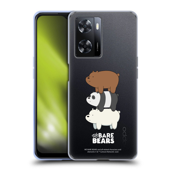 We Bare Bears Character Art Group 3 Soft Gel Case for OPPO A57s