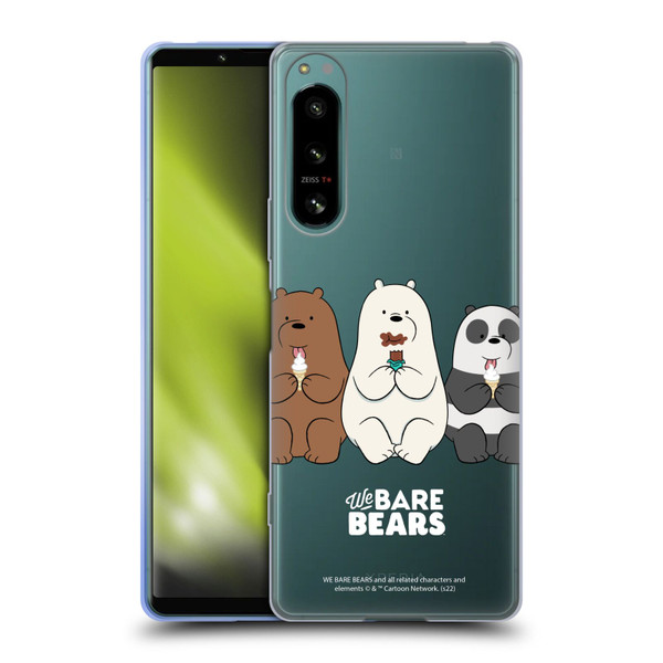 We Bare Bears Character Art Group 2 Soft Gel Case for Sony Xperia 5 IV