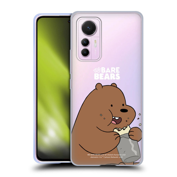 We Bare Bears Character Art Grizzly Soft Gel Case for Xiaomi 12 Lite