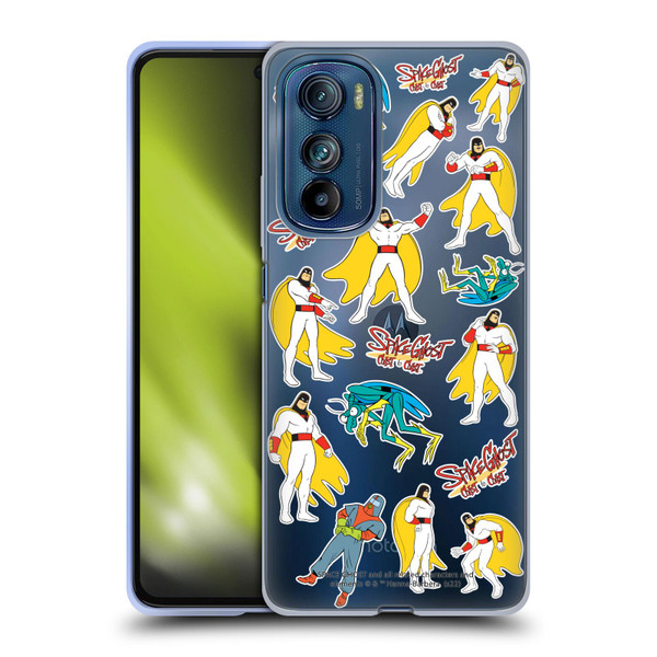 Space Ghost Coast to Coast Graphics Icons Soft Gel Case for Motorola Edge 30