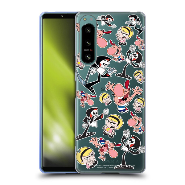 The Grim Adventures of Billy & Mandy Graphics Icons Soft Gel Case for Sony Xperia 5 IV