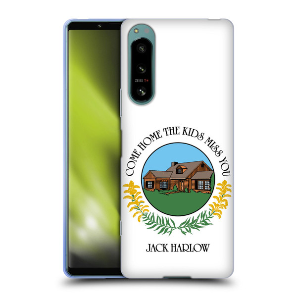 Jack Harlow Graphics Come Home Badge Soft Gel Case for Sony Xperia 5 IV