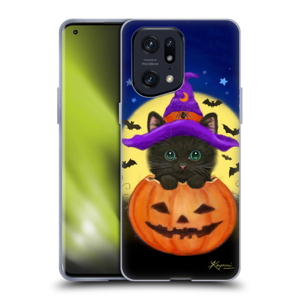 Kayomi Harai Animals And Fantasy Halloween With Cat Soft Gel Case for OPPO Find X5 Pro