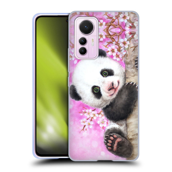 Kayomi Harai Animals And Fantasy Cherry Blossom Panda Soft Gel Case for Xiaomi 12 Lite