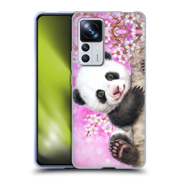 Kayomi Harai Animals And Fantasy Cherry Blossom Panda Soft Gel Case for Xiaomi 12T Pro