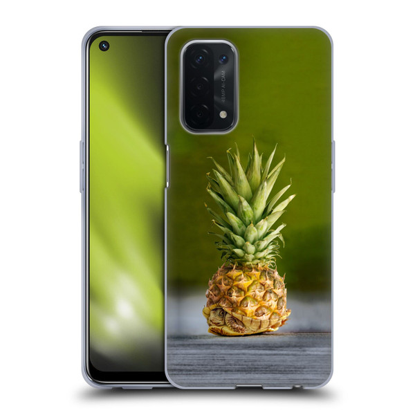 Pixelmated Animals Surreal Pets Pineapple Turtle Soft Gel Case for OPPO A54 5G